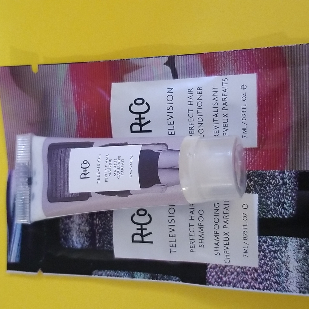3 piece travel pack R+Co Shampoo/Conditioner/Masque
